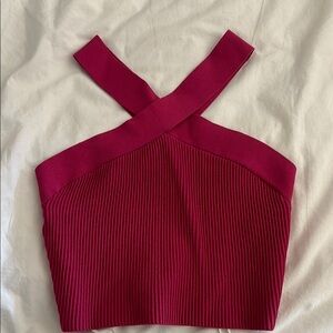 Aritzia Babaton Ribbed Criss Cross Tank